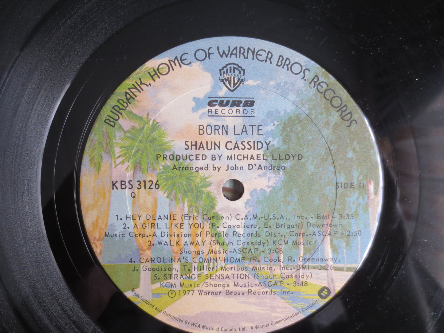 SHAUN CASSIDY, BORN Late, Shaun Cassidy Record, Shaun Cassidy Vinyl, Shaun Cassidy Album, Shaun Cassidy Lp, Vintage Records, Lp, 1977 Record