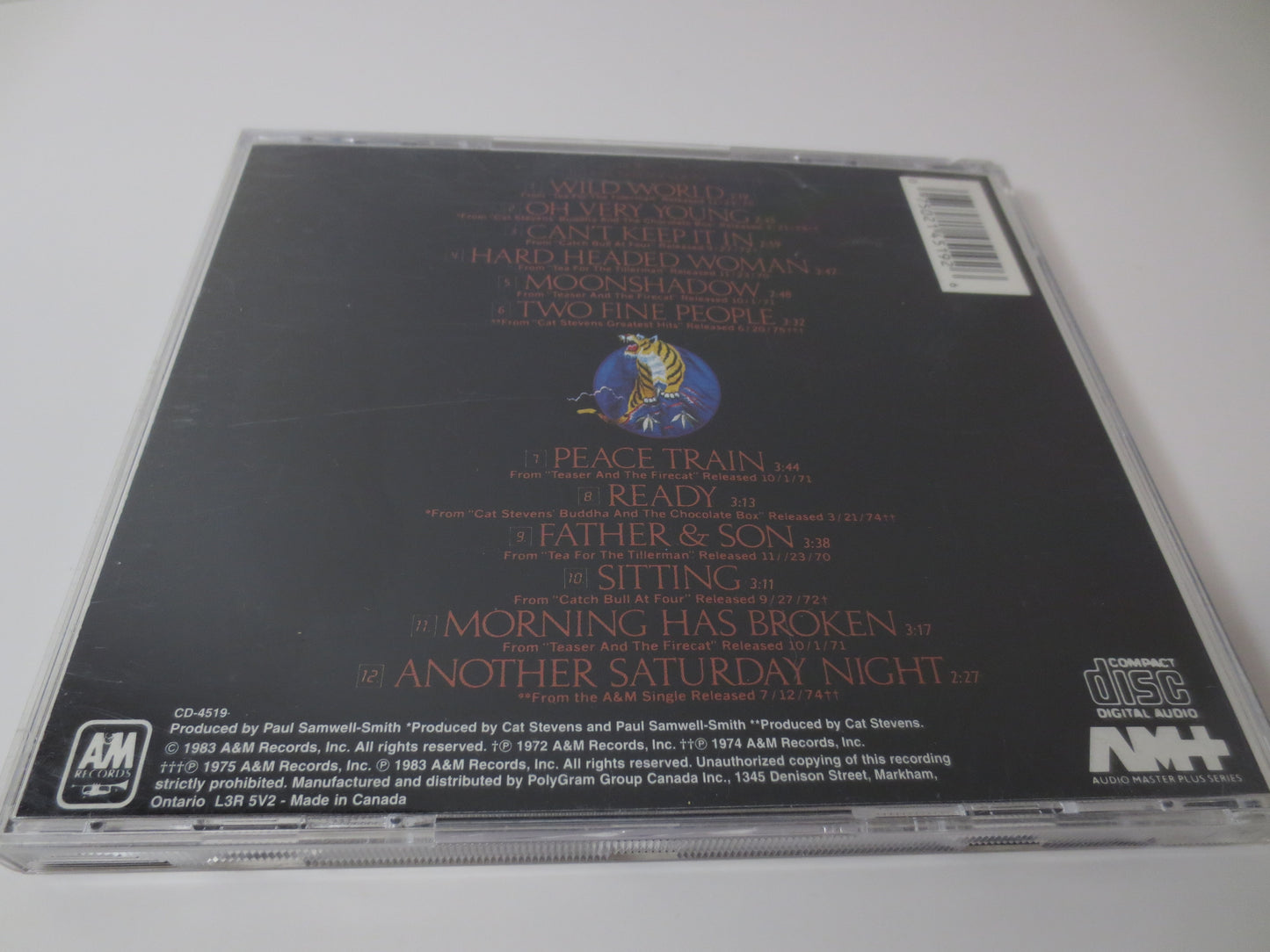 CAT STEVENS, GREATEST Hits, Cat Stevens Cd, Cat Stevens Album, Cat Stevens Songs, Cat Stevens Music, Cds, 1998 Compact Discs