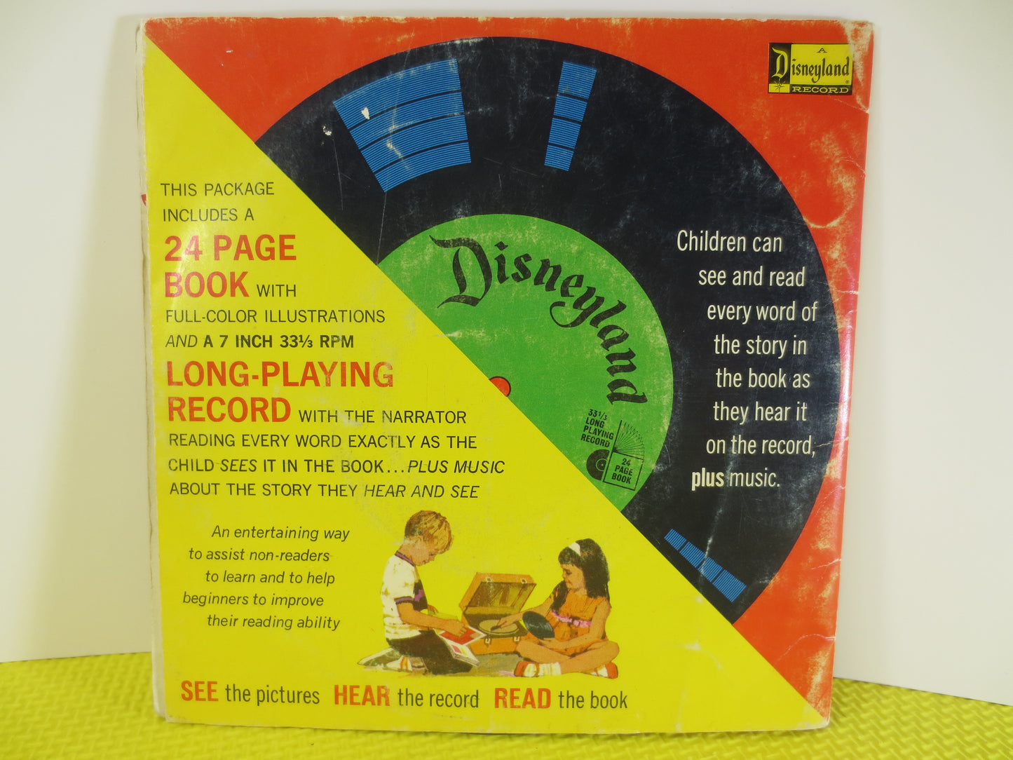 DISNEY Record, GRASSHOPPER, ANTS, Disneyland Records, Disney Album, Disney Vinyl, Kids Record, Record Vinyl, 1978 Records