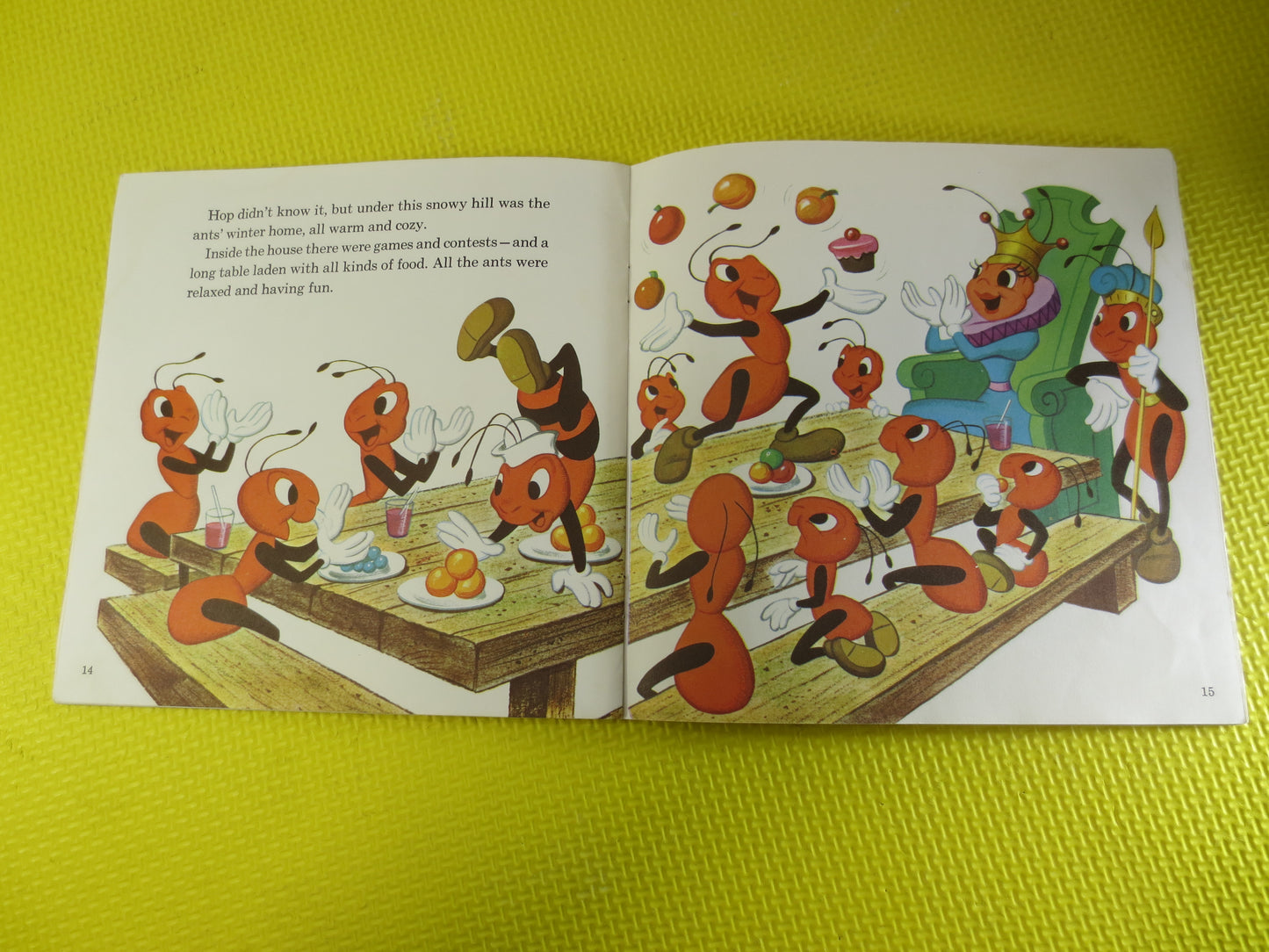 DISNEY Record, GRASSHOPPER, ANTS, Disneyland Records, Disney Album, Disney Vinyl, Kids Record, Record Vinyl, 1978 Records