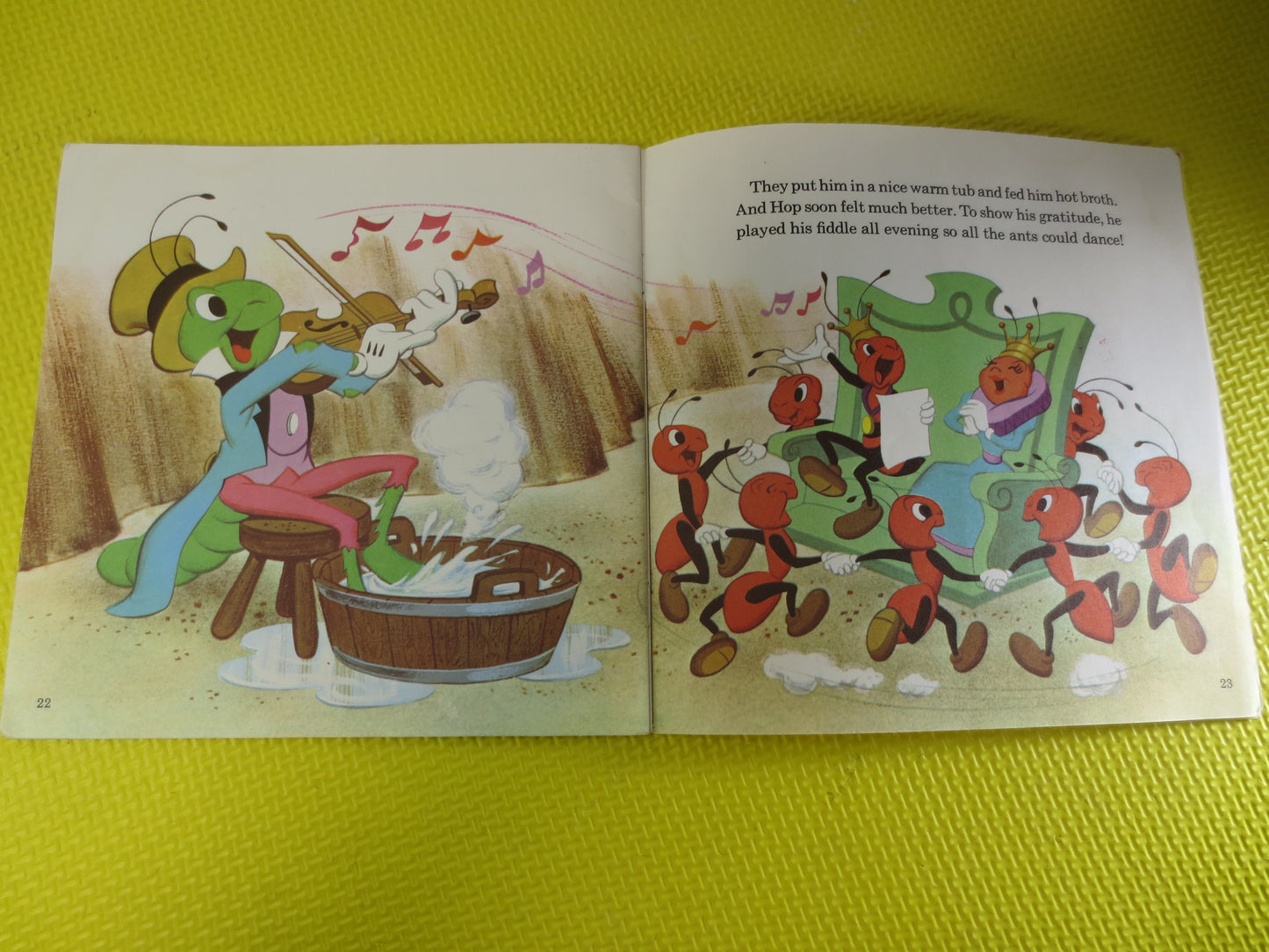 DISNEY Record, GRASSHOPPER, ANTS, Disneyland Records, Disney Album, Disney Vinyl, Kids Record, Record Vinyl, 1978 Records