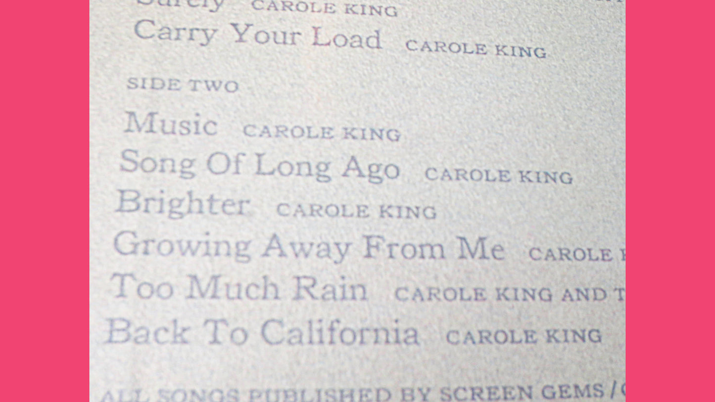 CAROLE KING MUSIC, Carole King Records, Carole King Albums, Carole King Vinyl, Carole King Lps, Vintage Vinyl, 1971 Records
