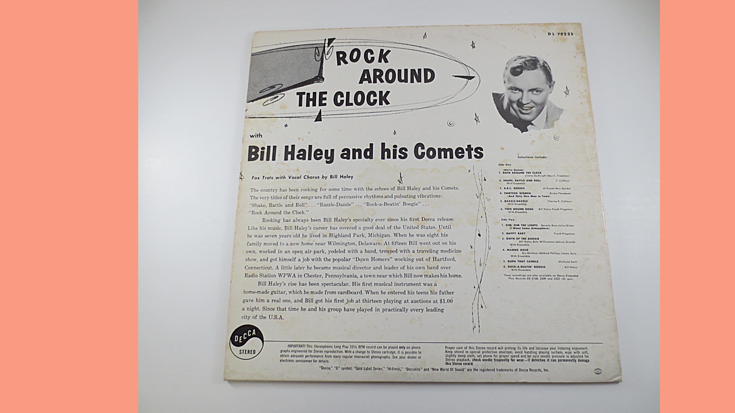 BILL HALEY, and the COMETS, Rock and Roll, Vintage Vinyl, Bill Haley Record, Bill Haley Lp, Lps, Vinyl Albums, Vintage Records, 1955 Records