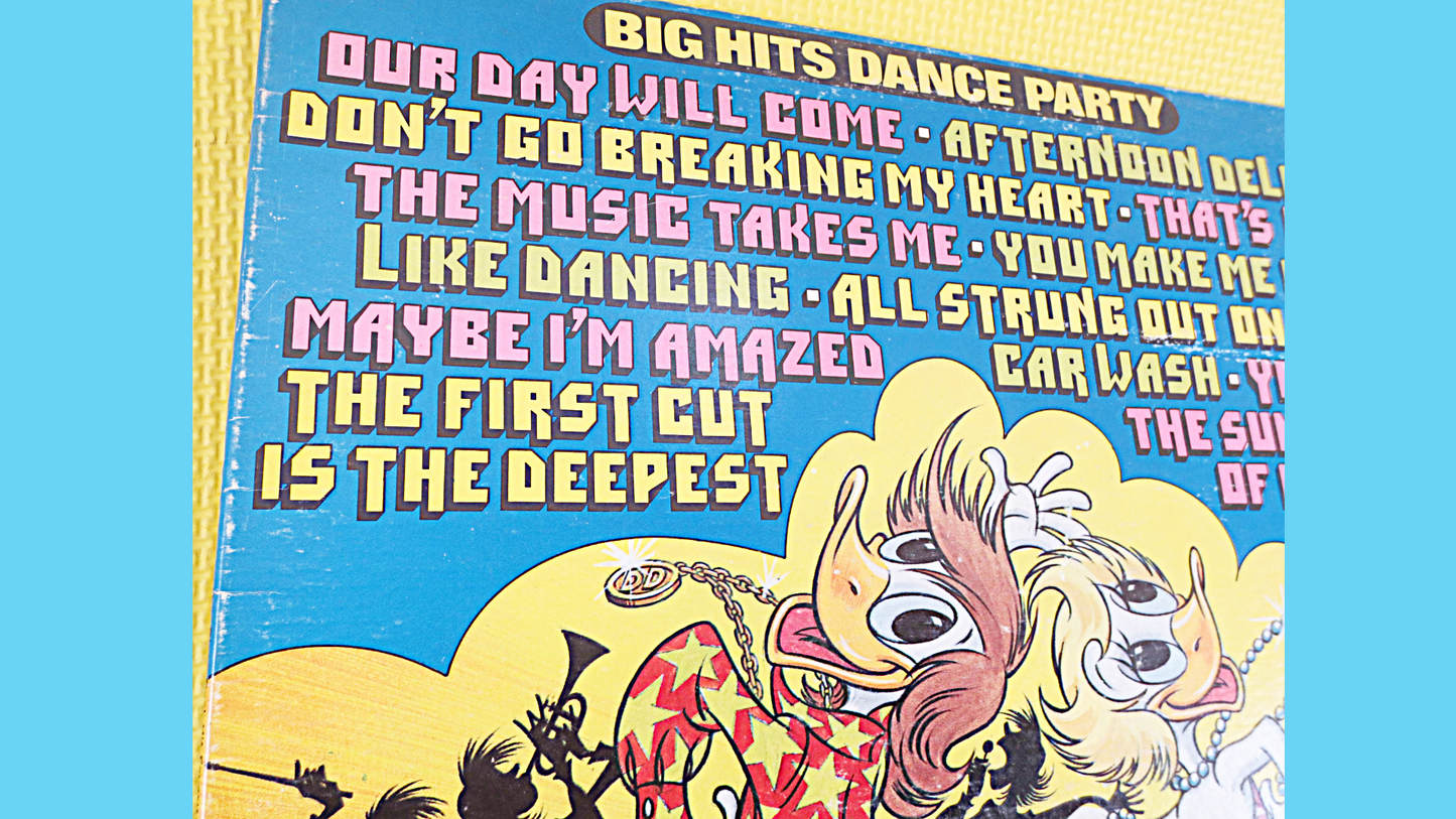 IRWIN the DISCO DUCK, Big Hits Dance Party, Disco Fever, Novelty Records, Children's Records, Kids Record, Kids, Childrens Lp, 1980 Records