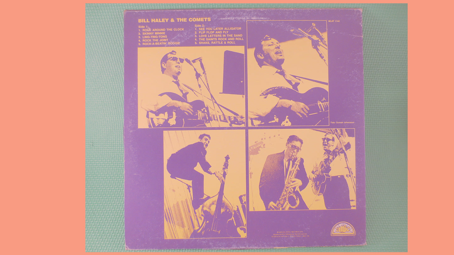 BILL HALEY, and the COMETS, Rock and Roll, Vintage Vinyl, Bill Haley Record, Bill Haley Lp, Lps, Vinyl Albums, Vintage Records, 1982 Records
