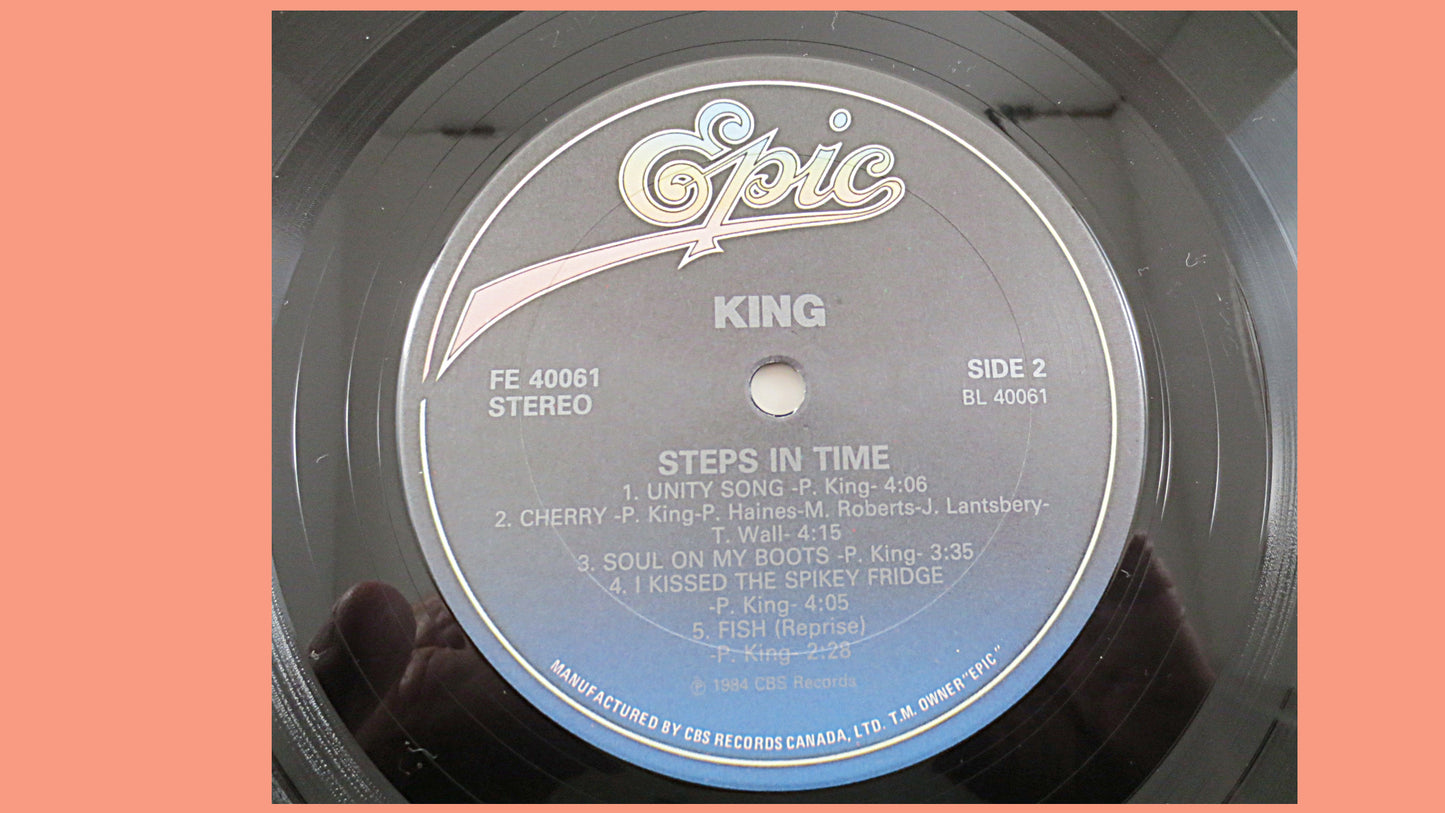 KING, STEPS in TIME, King Records, King Album, King Vinyl, King Lp, King Songs, King Music, King Hits, Vinyl Lp, Vintage Record, 1973 Record