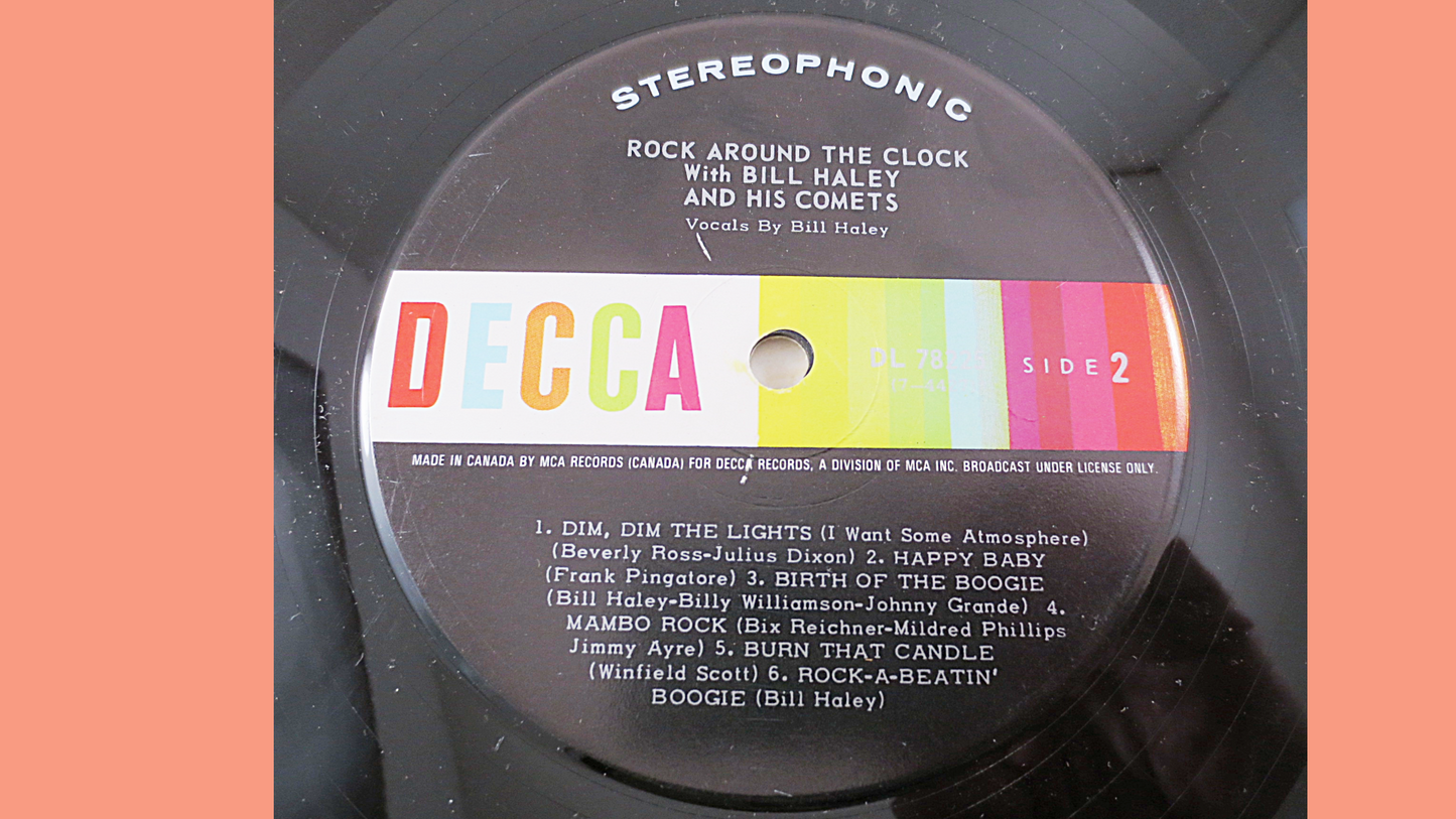 BILL HALEY, and the COMETS, Rock and Roll, Vintage Vinyl, Bill Haley Record, Bill Haley Lp, Lps, Vinyl Albums, Vintage Records, 1955 Records