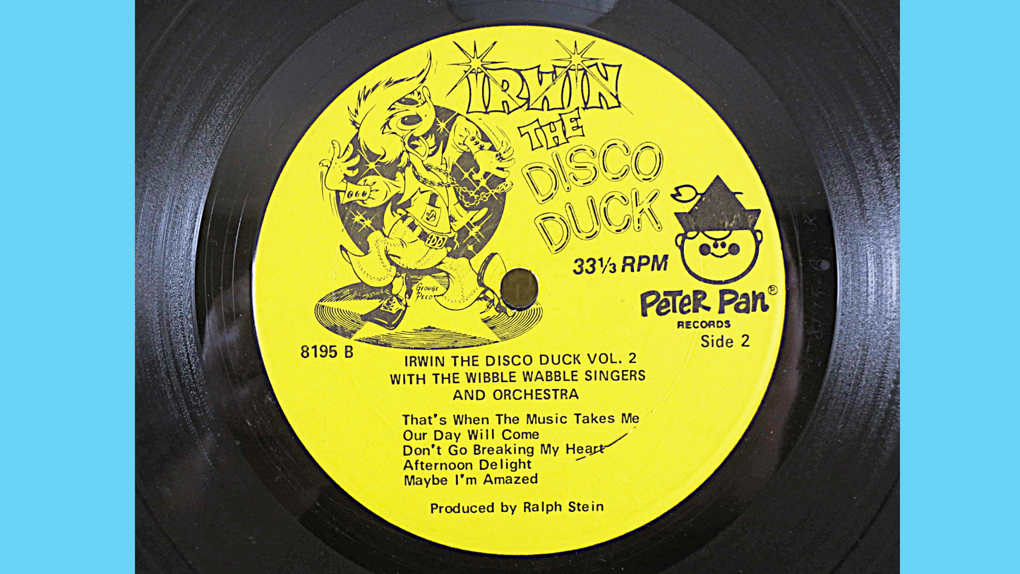 IRWIN the DISCO DUCK, Big Hits Dance Party, Disco Fever, Novelty Records, Children's Records, Kids Record, Kids, Childrens Lp, 1980 Records