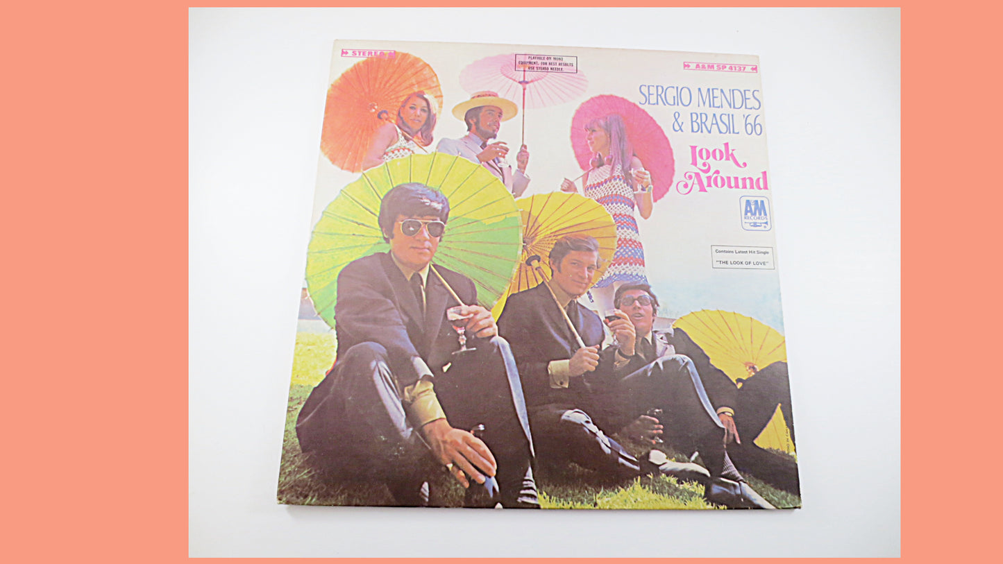 SERGIO MENDES, BRASIL '66, Look Around, Brasil '66 Record, Brasil '66 Album, Sergio Mendes Album, Sergio Mendes Vinyl, Pop Lp, 1968 Records