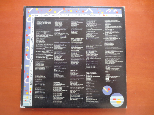 PAUL McCARTNEY, VENUS and Mars, Paul McCartney Album, Paul McCartney Lp, Beatles Record, Beatles Album, Lps, 1975 Records