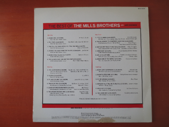 The MILLS BROTHERS, BEST of, Jazz Records, Vintage Vinyl, Record Vinyl, Mills Brothers Lp, Vinyl Records, 1960 Records