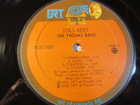 IAN THOMAS BAND, Still Here, Ian Thomas Record, Ian Thomas Album, Ian Thomas Lp, Rock Record, Pop Record, Lps, Vintage Records, 1978 Records
