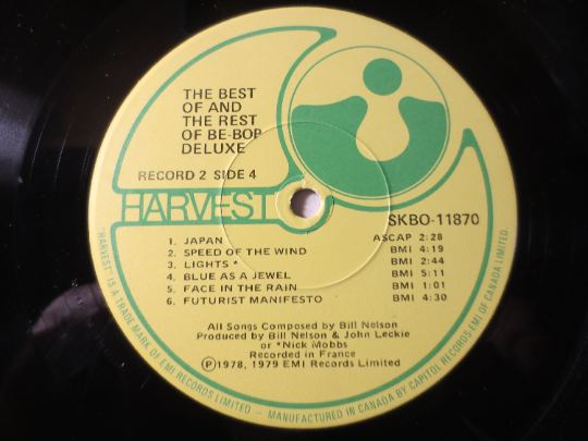 BE BOP DELUXE, Best of, Double Albums, Rock Records, Vintage Vinyl, Record Vinyl, Records, Vinyl Records, Lps, 1979 Records