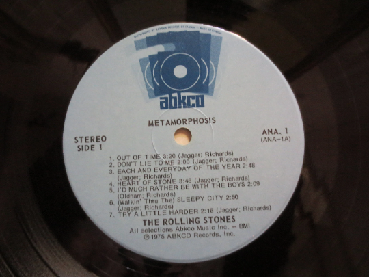 The ROLLING STONES, METAMORPHOSIS, Rolling Stones Album, Rolling Stones Lp, Rock Records, Vintage Vinyl, Vinyl, Vintage Record, 1975 Records