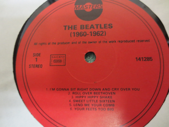 BEATLES, The BEATLES, 1960-1962, Vintage Vinyl, Record Vinyl, Records, Vinyl Records, Vinyl Beatles, Vinyl Lp, 1985 Records
