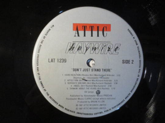 Vintage Records, HAYWIRE, Don't Just Stand There, POP Records, Vintage Vinyl, Record Vinyl, Records, Vinyl Record, Vinyl Album, 1987 Records