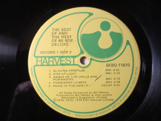 BE BOP DELUXE, Best of, Double Albums, Rock Records, Vintage Vinyl, Record Vinyl, Records, Vinyl Records, Lps, 1979 Records