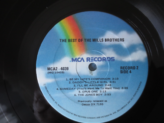 The MILLS BROTHERS, BEST of, Jazz Records, Vintage Vinyl, Record Vinyl, Mills Brothers Lp, Vinyl Records, 1960 Records