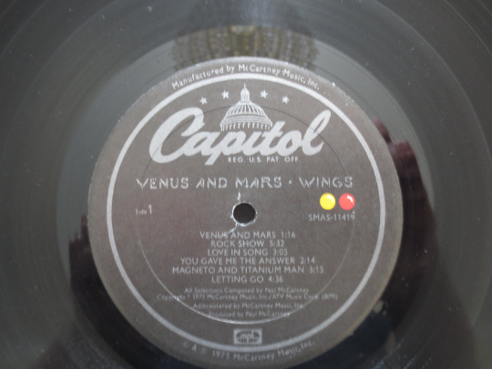PAUL McCARTNEY, VENUS and Mars, Paul McCartney Album, Paul McCartney Lp, Beatles Record, Beatles Album, Lps, 1975 Records