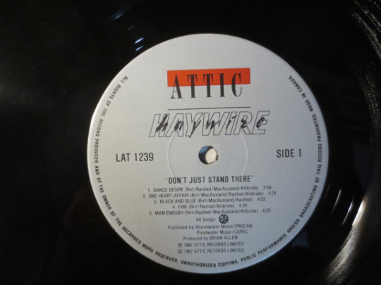 Vintage Records, HAYWIRE, Don't Just Stand There, POP Records, Vintage Vinyl, Record Vinyl, Records, Vinyl Record, Vinyl Album, 1987 Records