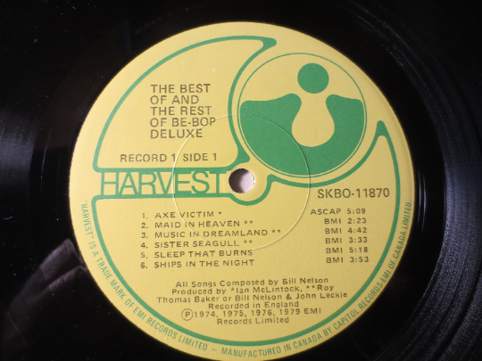 BE BOP DELUXE, Best of, Double Albums, Rock Records, Vintage Vinyl, Record Vinyl, Records, Vinyl Records, Lps, 1979 Records