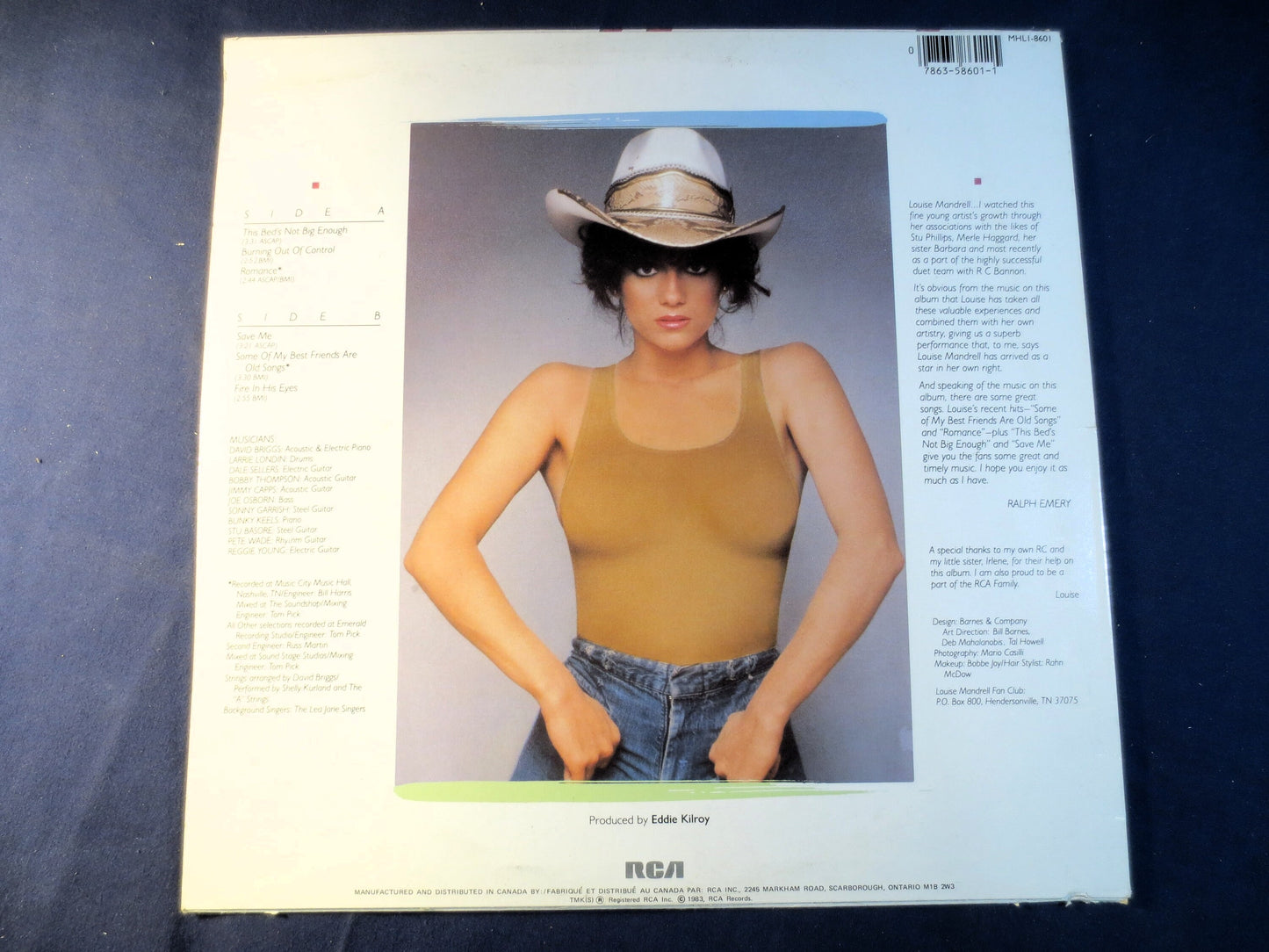 LOUISE MANDRELL, Close UP, Country Records, Vintage Vinyl, Record Vinyl, Records, Vinyl Records, Vinyl Albums, 1983 Records