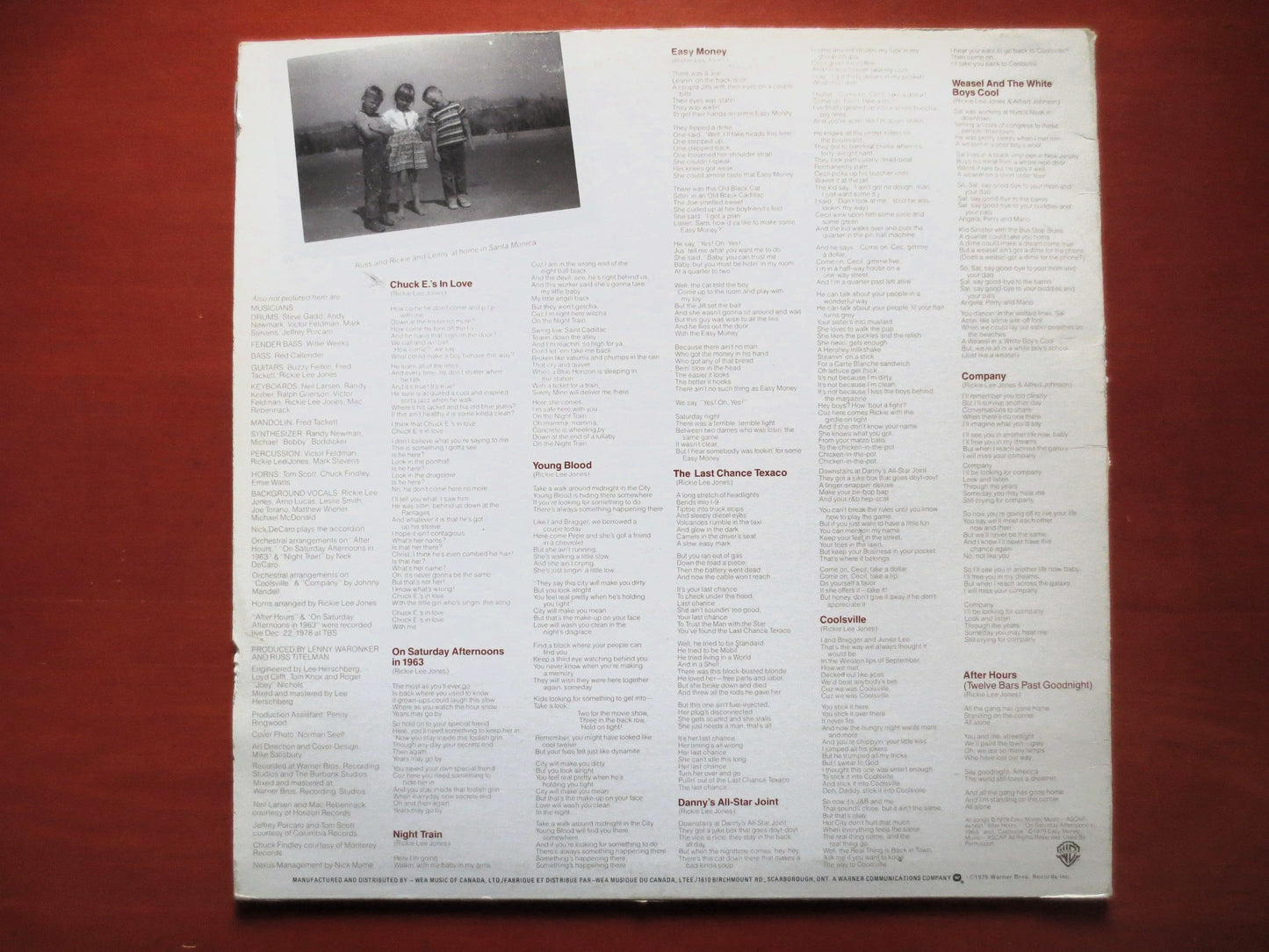 RICKIE LEE JONES, 1st Record, Debut Records, Vintage Vinyl, Record Vinyl, Records, Vinyl Records, Vinyl Lp, 1979 Records