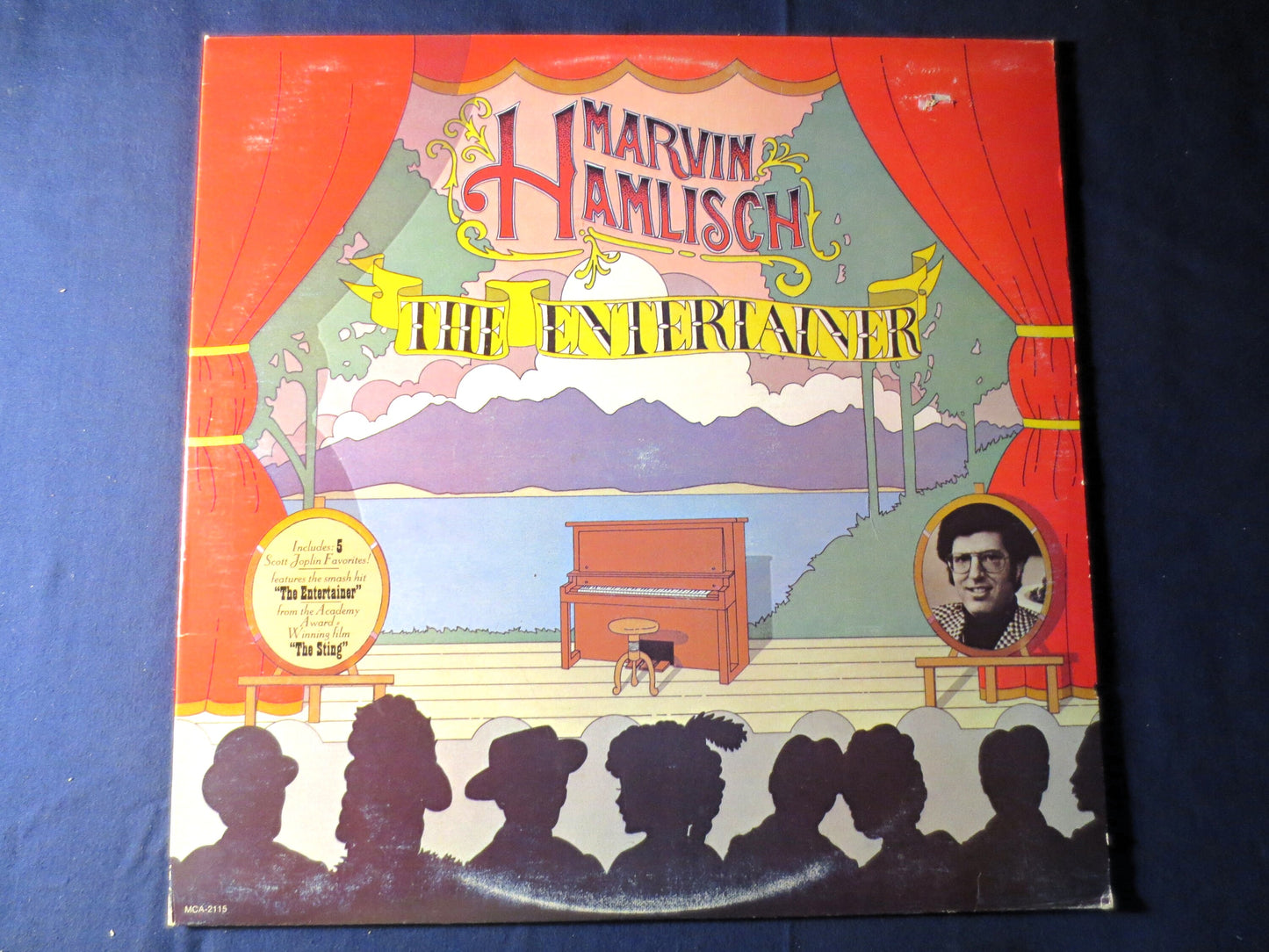 MARVIN HAMLISCH, The ENTERTAINER, Scott Joplin Records, Ragtime Records, Vintage Vinyl, Records, Vinyl Album, 1974 Records