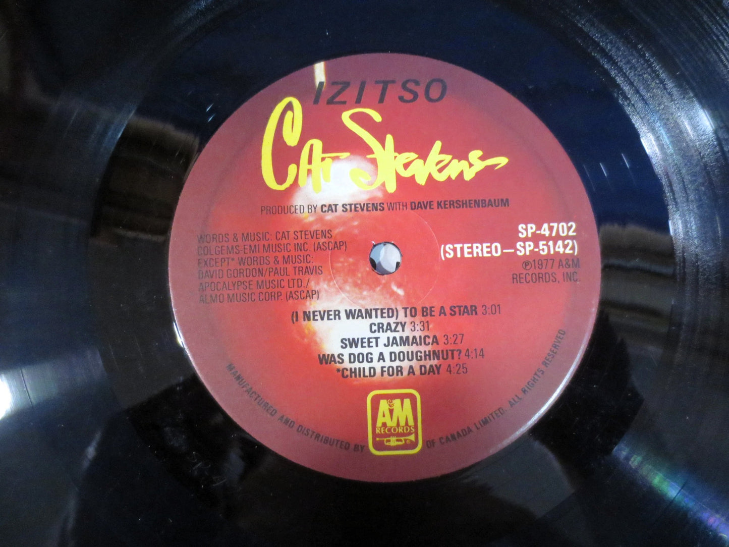 CAT STEVENS, Vintage Album, IZITSO, 1977 Record, Vinyl Lp