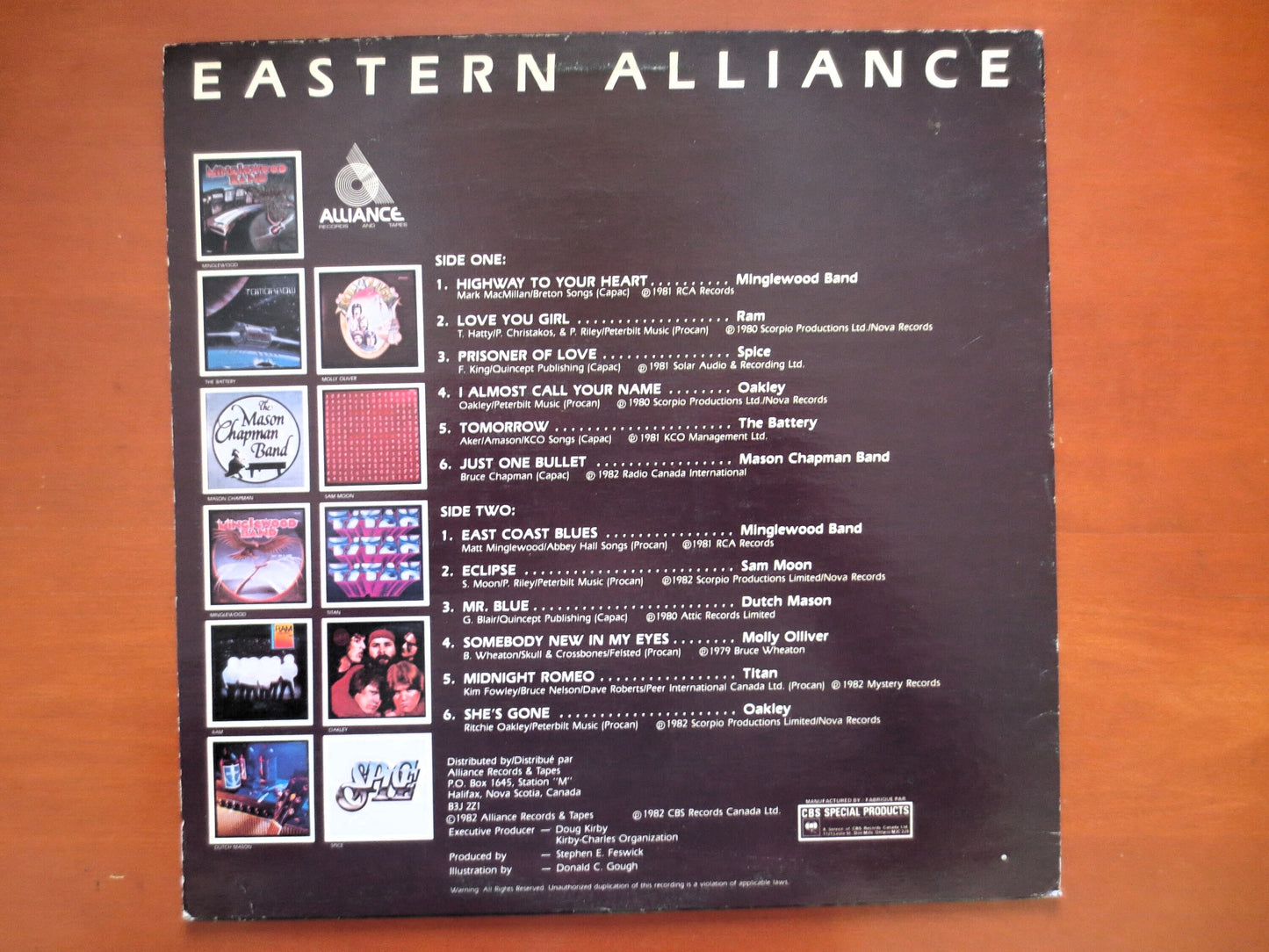 EASTERN ALLIANCE, Mason Chapman Band, MINGLEWOOD Band, Dutch Mason, The Battery, Sam Moon, Oakley, Titan, Ram, 1982 Records
