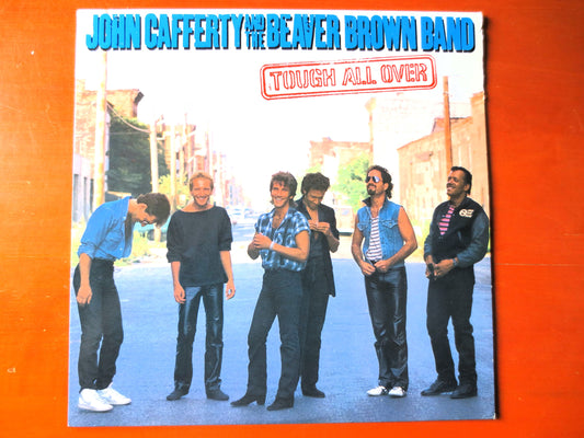 JOHN CAFFERTY, TOUGH All Over, Beaver Brown Band, Vintage Vinyl, Record Vinyl, Vinyl Record, Vinyl, Rock lps, 1985 Records