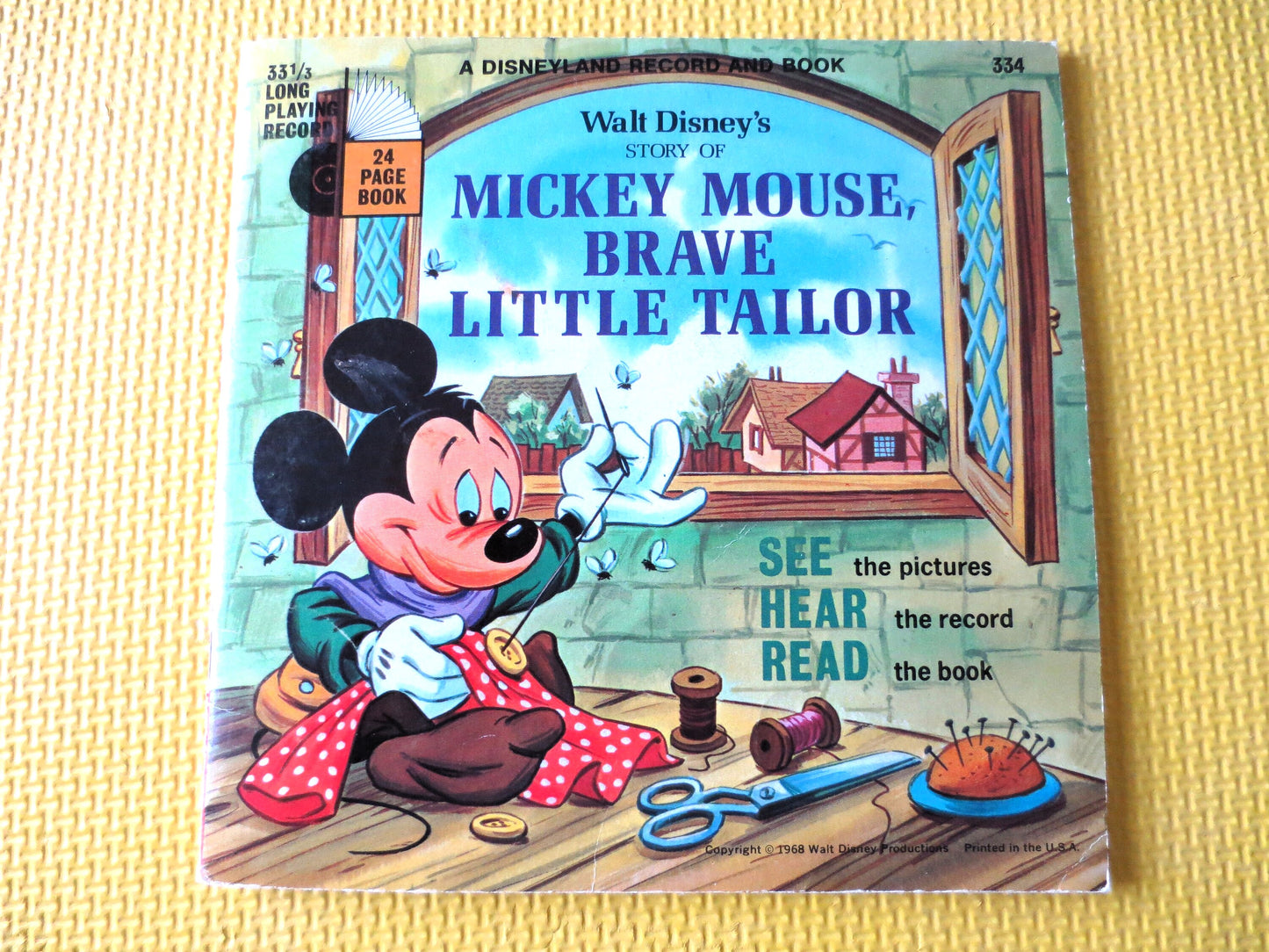 DISNEY Album, MICKEY MOUSE, Disneyland Records, Disney Records, Childrens Record, Disney Lp, Kids Lp, lps, 1968 Records