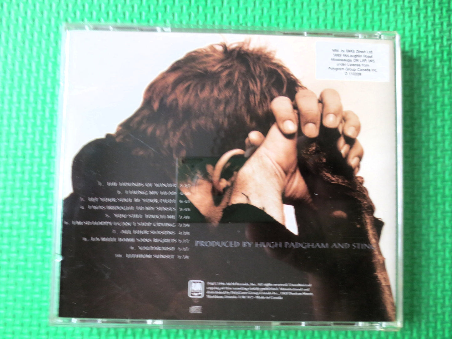 STING, Mercury Falling, STING Cds, Vintage Compact Disc, STING Albums, Sting Lps, Music Cd, Rock Music Cd, 1996 Compact Disc
