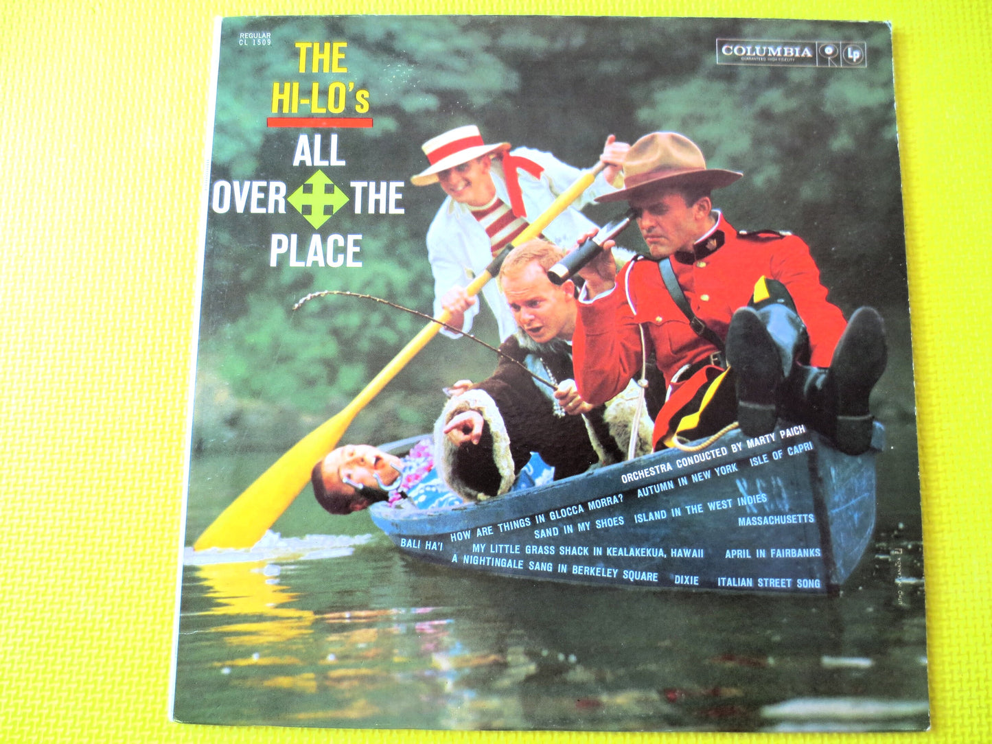 The HI-LO's, All Over The Place, The Hi-Lo's Albums, The Hi-Lo's Record, Vocal Group Records, The Hi-Los Lps, 1960 Records