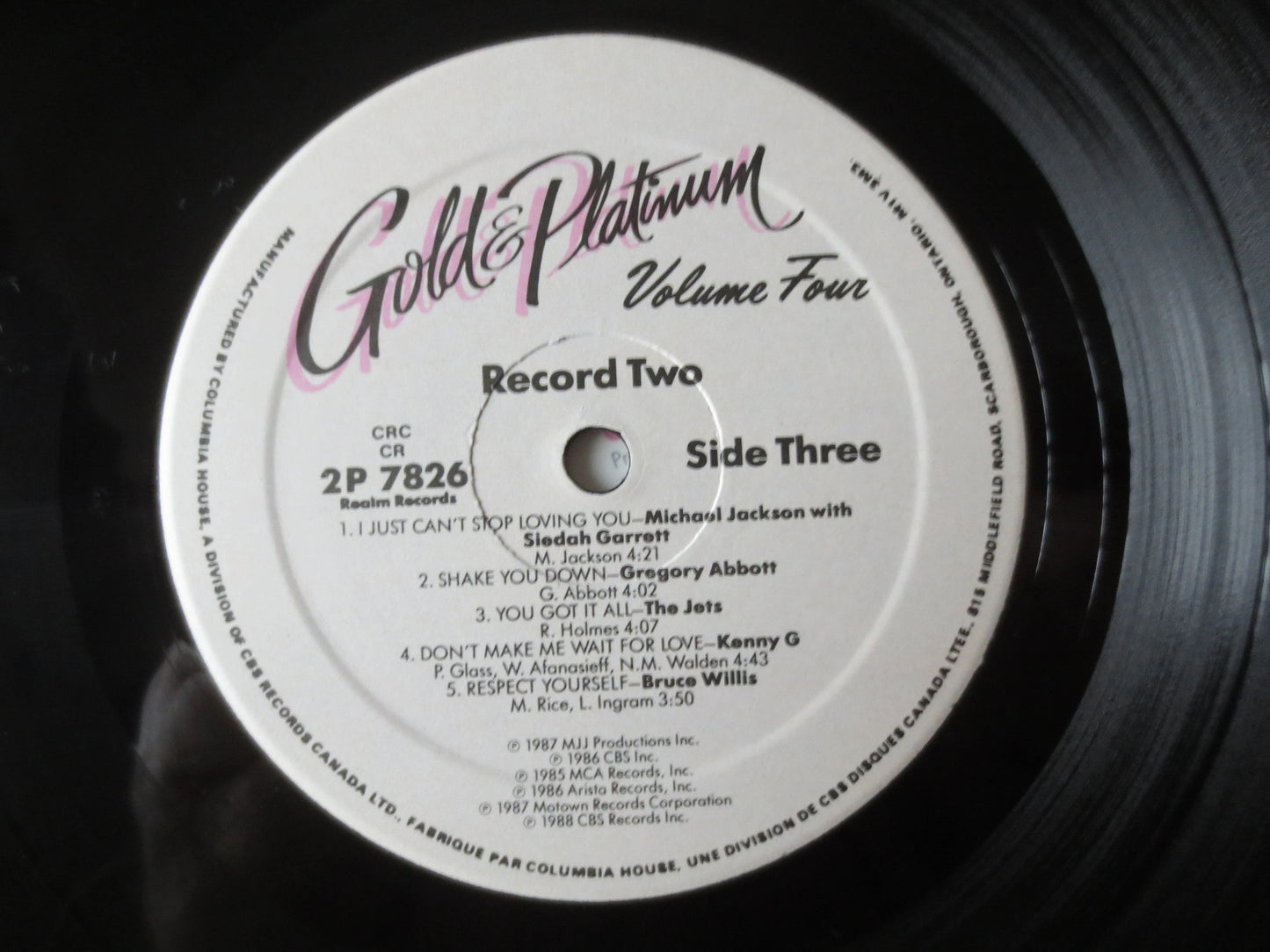 GOLD and PLATINUM, Volume 4, Grateful Dead Album, Michael Jackson Lp, Billy Joel Album, Lps, Vintage Vinyl, Vintage Records, 1987 Records