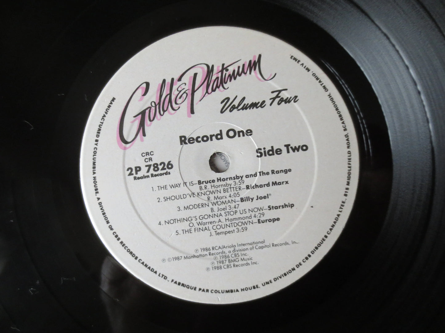 GOLD and PLATINUM, Volume 4, Grateful Dead Album, Michael Jackson Lp, Billy Joel Album, Lps, Vintage Vinyl, Vintage Records, 1987 Records
