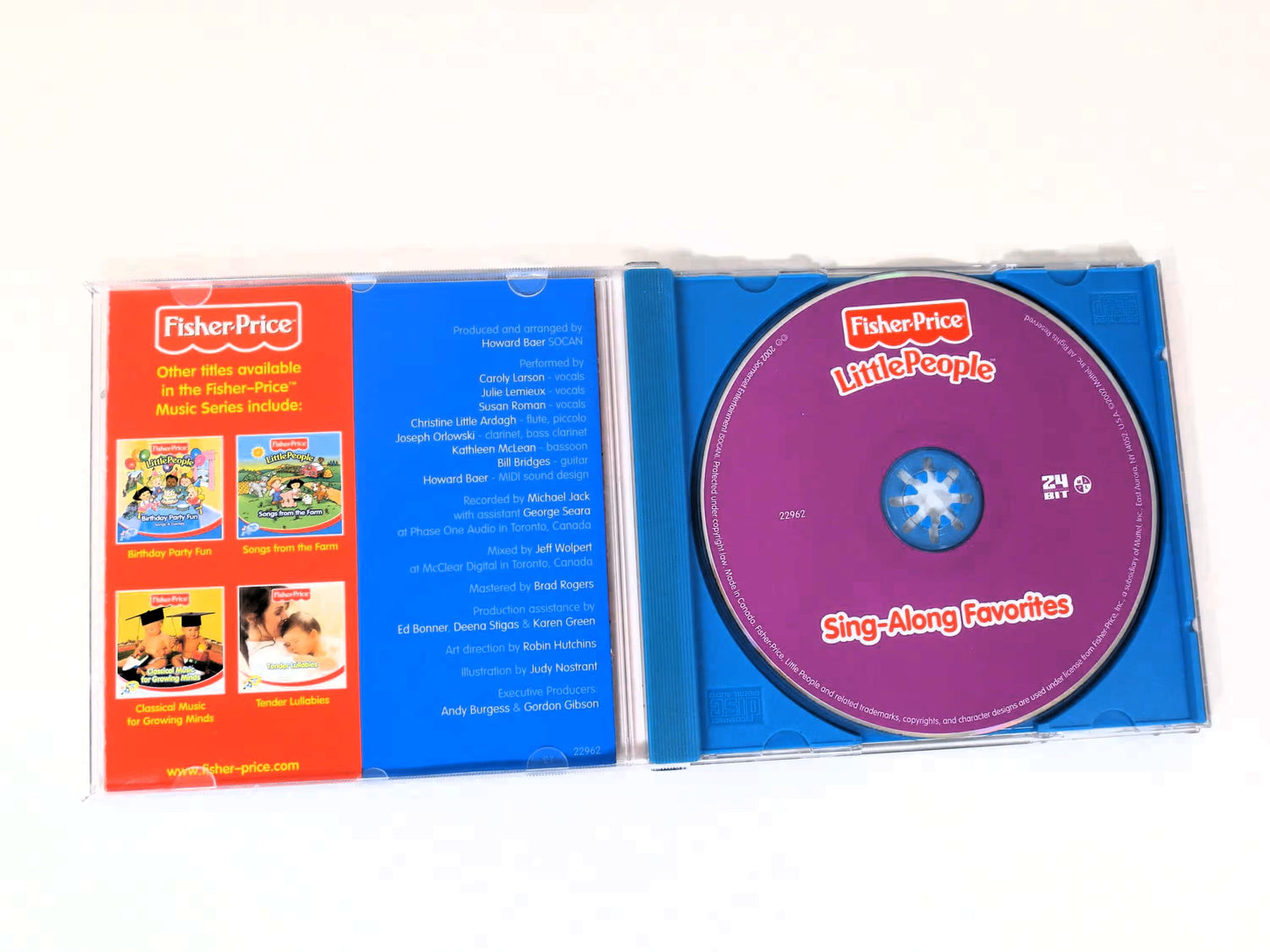 SING-ALONG FAVORITES, Little People Cd, Fisher-Price, Sing Along Cd, Childrens Cd, Cd, Kids Music, Vintage Cds, Kids Song, 2002 Compact Disc