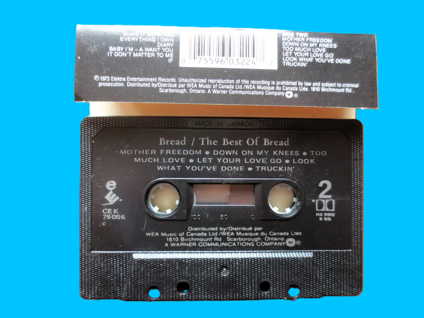 BREAD, The Best of Bread, 1973 Cassette Tape, Vintage Cassette