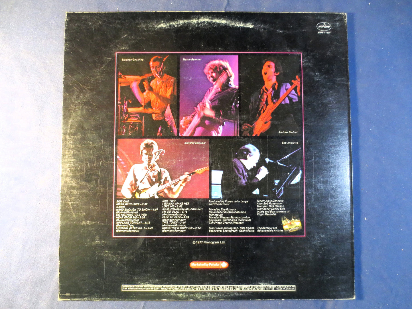 The RUMOUR, MAX, 1st RECORDS, The Rumour Records, The Rumour Albums, The Rumour Lp, Rock Records, Vinyl Record, 1977 Record