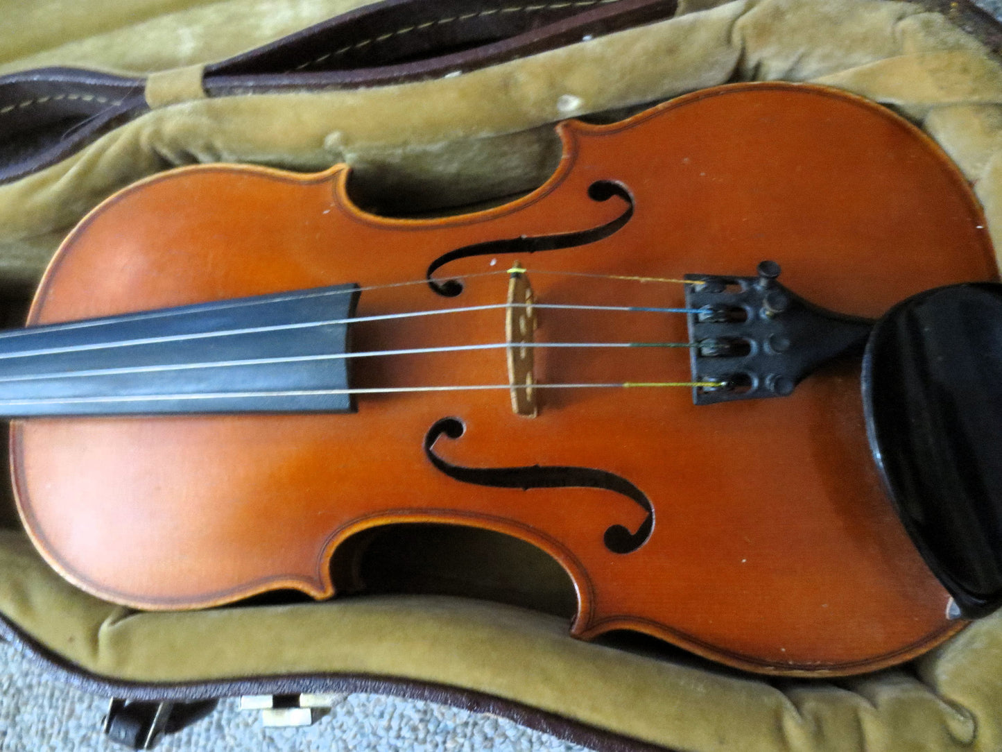 Vintage VIOLIN, LOUIS HANDORF 3/4 Violin, Bow and Case, Louis Handorf Violin, Musical Instrument, Antique Violin, Violin, Antique Instrument