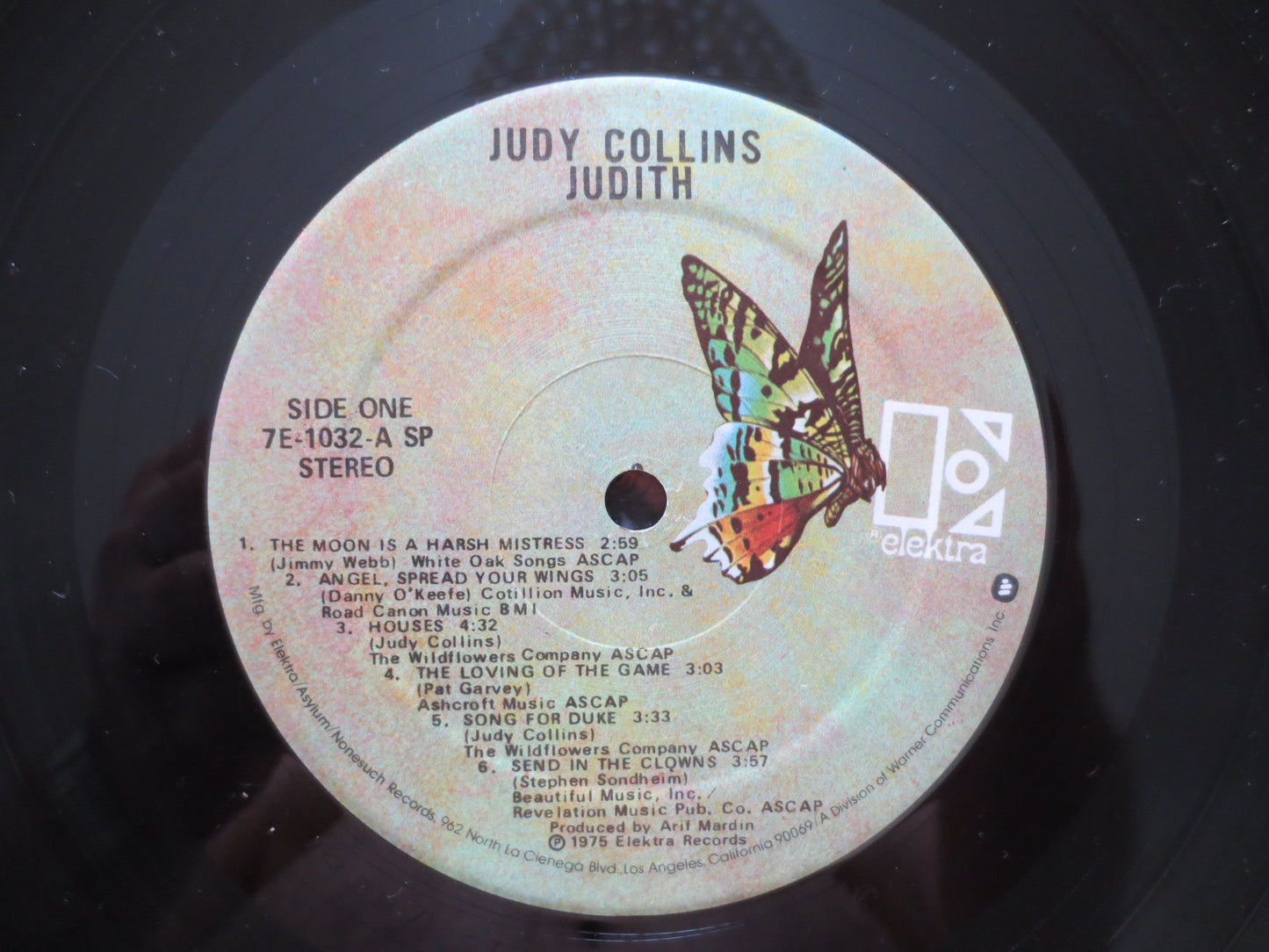 JUDY COLLINS, JUDITH Album, Judy Collins Album, Judy Collins Vinyl, Judy Collins Lp, Vintage Vinyl, 1975 Records