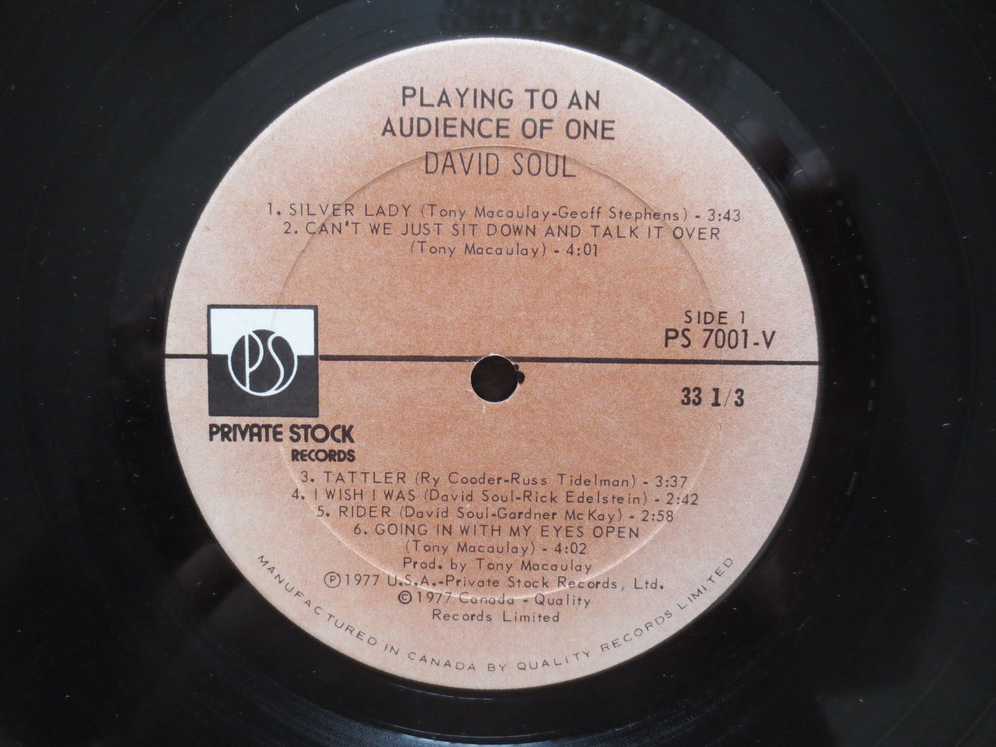 DAVID SOUL, PLAYING Album, David Soul Album, David Soul Lp, David Soul Vinyl, Vintage Vinyl, Vinyl Lp, 1977 Records
