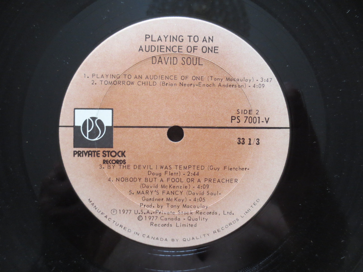 DAVID SOUL, PLAYING Album, David Soul Album, David Soul Lp, David Soul Vinyl, Vintage Vinyl, Vinyl Lp, 1977 Records