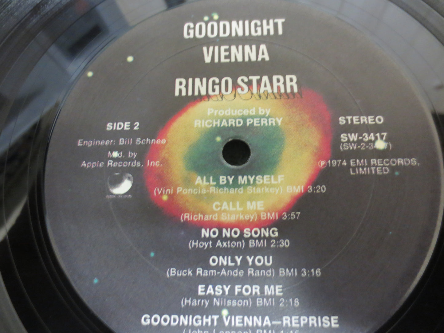 RINGO STARR, GOODNIGHT Vienna, Beatles, 1974 Record, Vintage Album Vinyl Lp