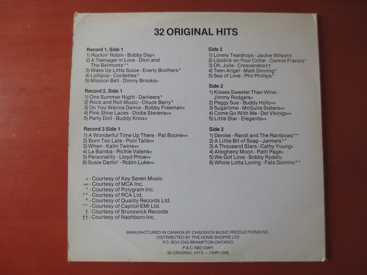 32 ORIGINAL HITS, 2 Records, Rock and Roll lps, Pop Record, Pop Vinyl, Vinyl lps, Pop lp, lps, Vintage Vinyl, 1982 Records