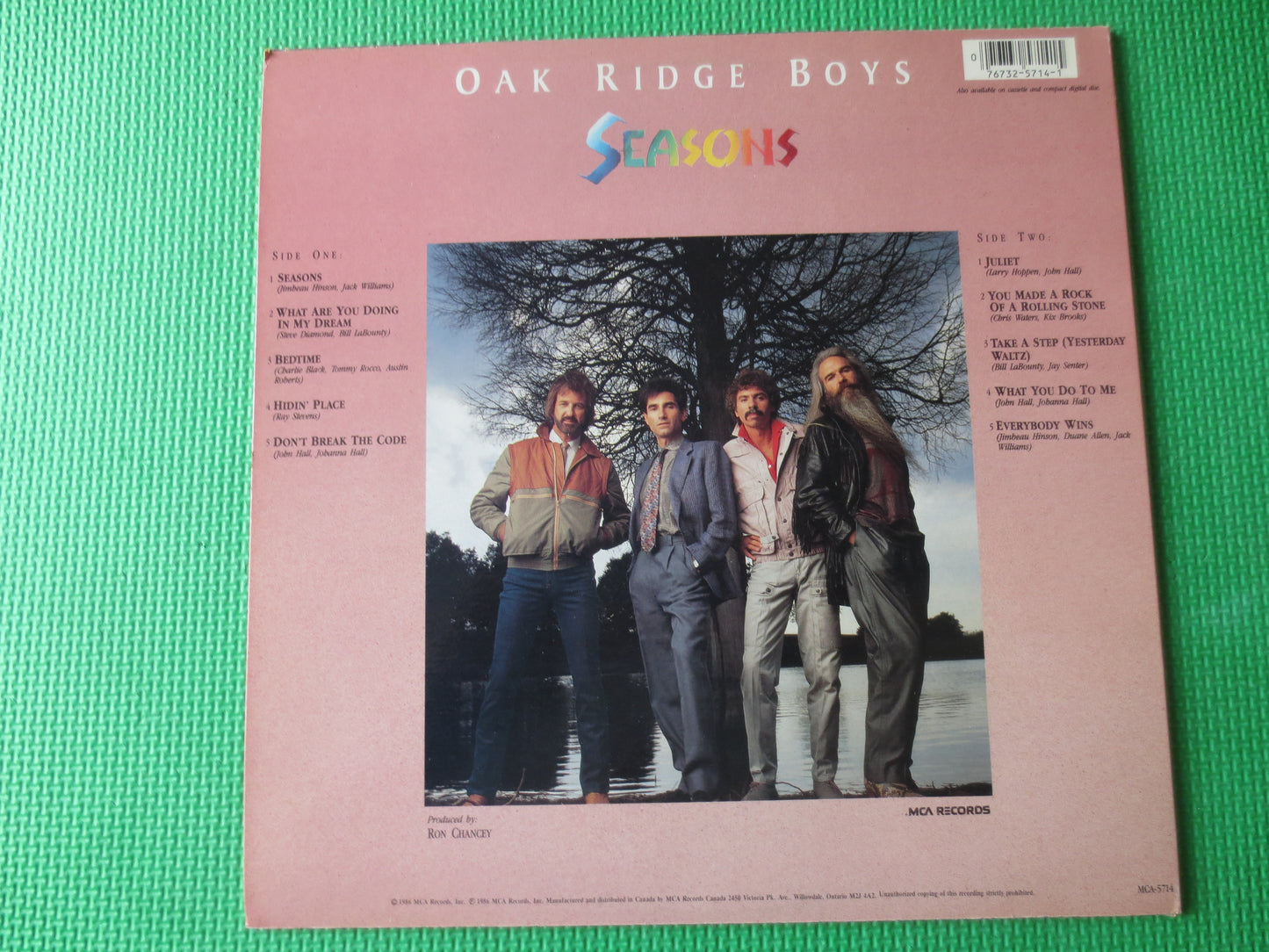 The OAK RIDGE Boys, SEASONS, Country Records, Oak Ridge Boys lps, Record Vinyl, Country Albums, lps, Vinyl, 1986 Records