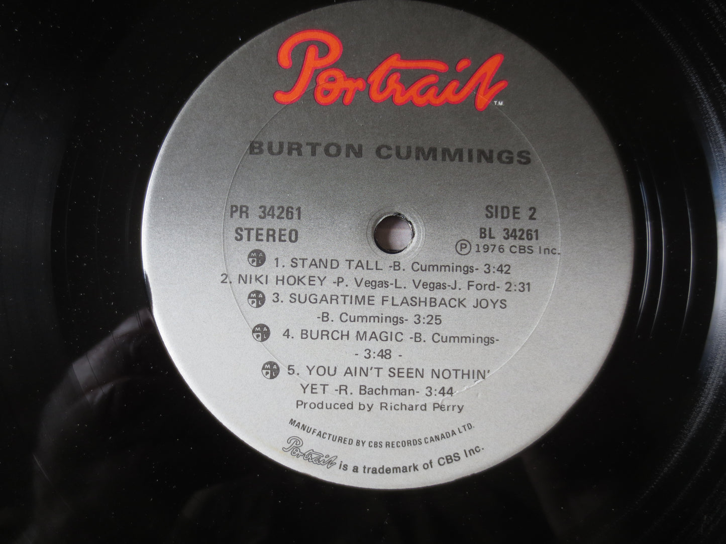BURTON CUMMINGS, DEBUT Album, Burton Cummings Lp, Guess Who Records, Vinyl Album, Guess Who Albums, Vinyl Lp, 1976 Records