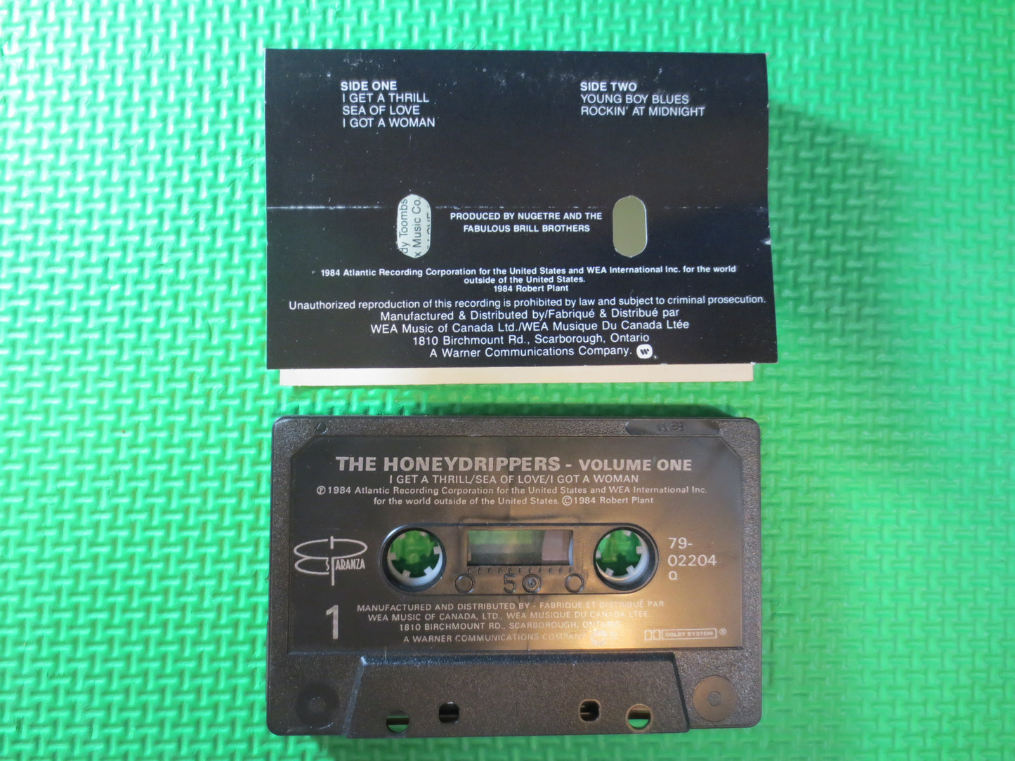 The HONEYDRIPPERS, HONEYDRIPPERS Tape, HONEYDRIPPERS Album, Cassette Music, Tape Cassette, Tape Lp, Cassette, 1984 Cassette