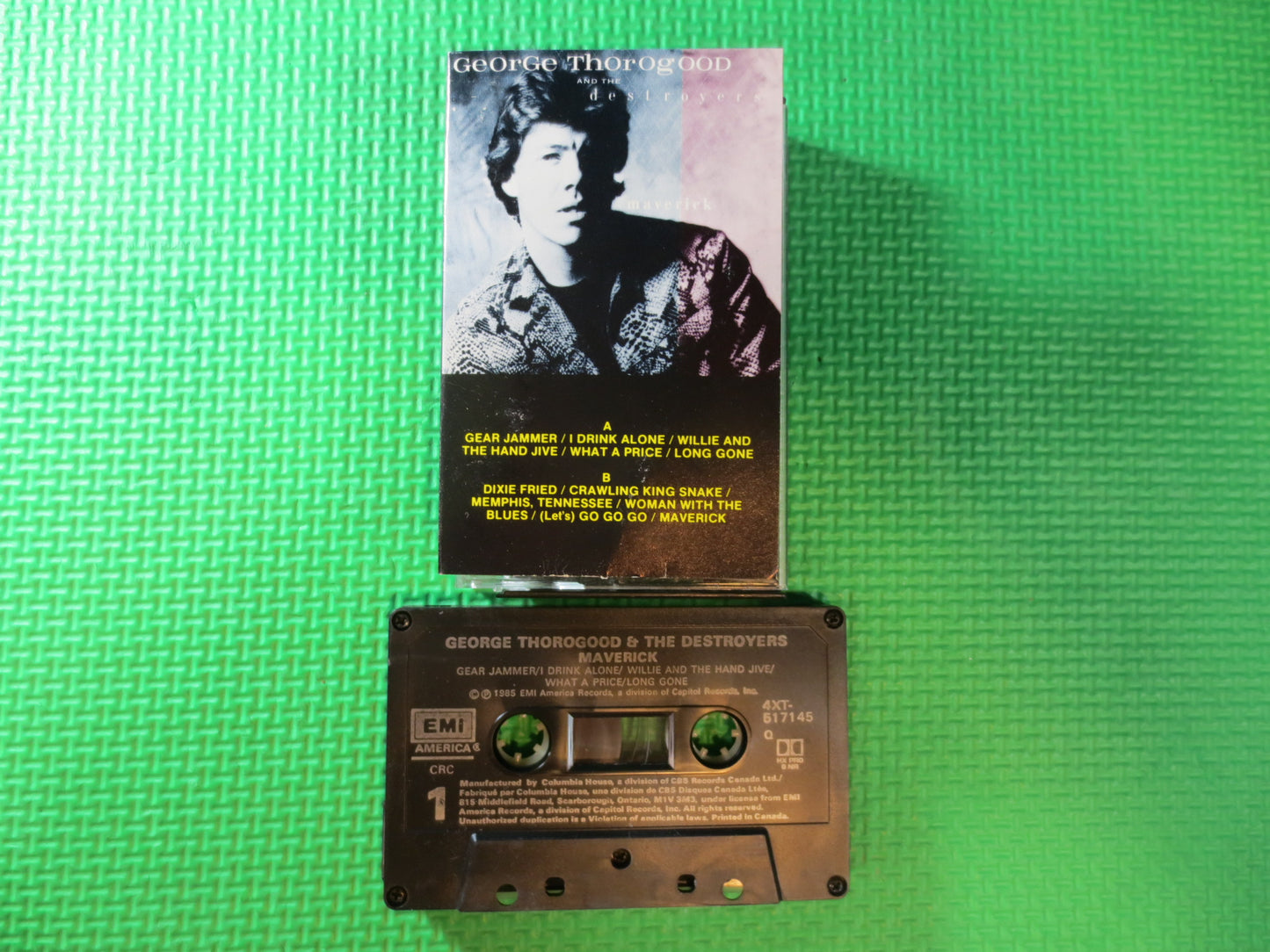 GEORGE THOROGOOD, MAVERICK Tape, Rock Album, Rock Music, Rock Song, Vintage Cassette, Tape Cassette, Cassette, 1985 Cassette