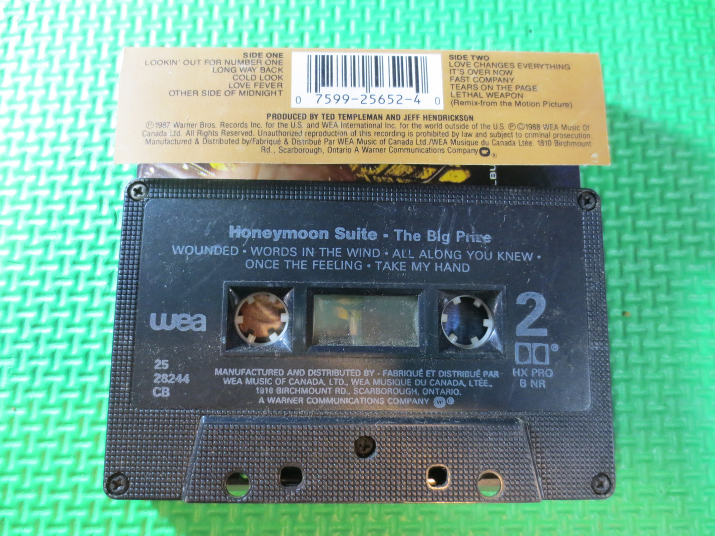 HONEYMOON SUITE Tape, RACING After Midnight, Honeymoon Suite Lp, Cassette Music, Tape Cassette, Cassette, 1988 Cassette